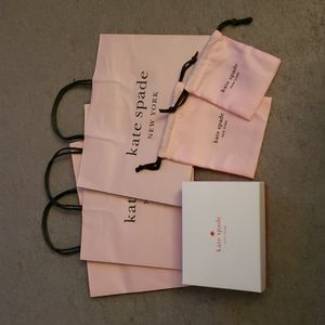 Kate Spade Gift Box Bag Wrapping Bundle NWOT